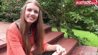 LETSDOEIT - Petite 19 Year Older Satisfies Her Dripping Pussy To Orgasm