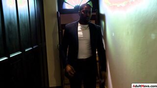 Black husband cathes wife masturbating
