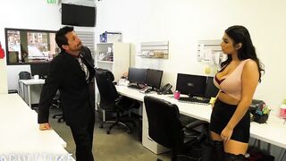 ADULT TIME - Violet Myers Seals the Deal with a Good Titty Fucking