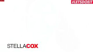 HERLIMIT - Huge Boobies Bimbo Stella Cox Getting double penetration'd By two Biggest Ebony Cocks - LETSDOEIT