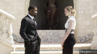 Deeper. Innocent Amber has insane fiery affair with boss