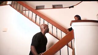 Kandi Kream Strokes Her Snatch Before Her Man Comes Along To Plowed Her Hard