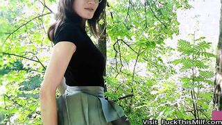 My girlfriend wants spontaneous sex right in a forest grove