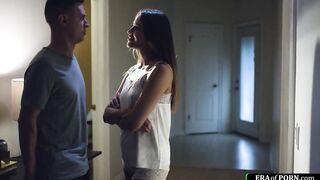 Guy almost caught fucking stepsis friend