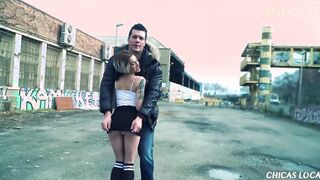 CHICASLOCA - Thin Spanish chick Mey Madness Takes Long Cock Outdoors - MAMACITAZ