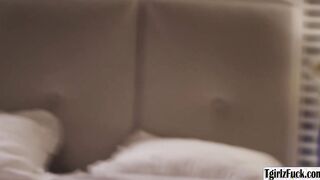 Busty ts Rubi Maxim fucks big black cock