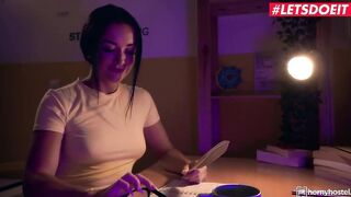 HORNYHOSTEL - (Zuzu Sweet, Jesus Reyes) - Long Boobs Dark Hair Barely Legal Getting
