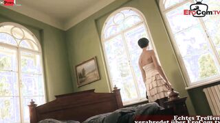 Short haired Mom pounded into her clothes and african pantyhose
