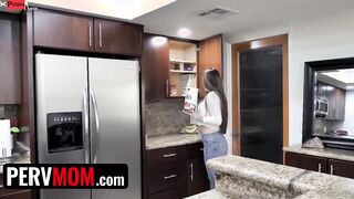 PervMom - Turned On Stepson Blows Huge Sticky Load Deep In His Buxom Stepmom Brianna Rose's Cougar Twat