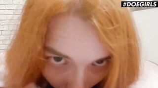 DOEGIRLS - Big Titties Red Haired Kate Utopia Sucks her Boyfriends Dick