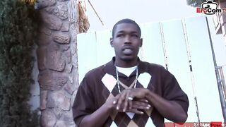African teenie Year Mature with small natural titties pick up from the long ebony penis