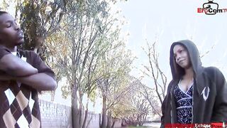 African teenie Year Mature with small natural titties pick up from the long ebony penis