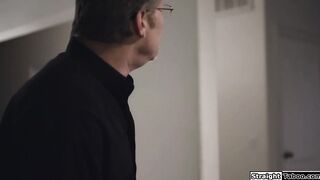 Latina babysitter impregnated by old man