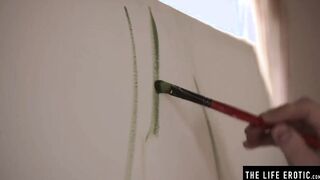 Cute hot Blonde uses both Hands to Masturbate to a Wild Orgasm