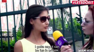 BUMSBESUCH - hot German Pornstar Coco Kiss Has Risky Public Plowed! With Fan Outdoors - LETSDOEIT
