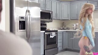 Kenzie Reeves Nude in the Kitchen Gif