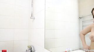 I love having fun with my toy while taking a shower