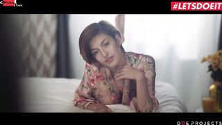 DOE PROJECTS - Gigantic Breasts Caomei Bala Masturbates And Sucks Her Boyfriend's Penis - LETSDOEIT