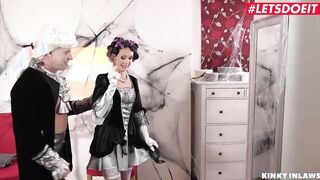 KINKYINLAWS - Surprise Halloween Banged! With My Horny Step Daughter Shrima Malati - LETSDOEIT