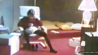 My mom ends the day horny (hidden cam)