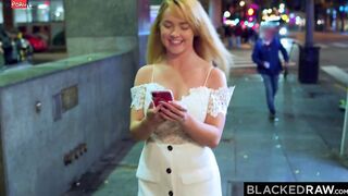 BLACKEDRAW Blonde hot tourist finds bbcs into the long city