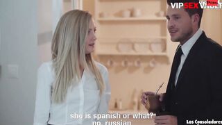 LOS CONSOLADORES - Karina Grand Joins Couple Into babe 3-Way Banged!! - VIP SEX VAULT