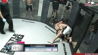 Blonde skank with small melons anal nailed in a boxing