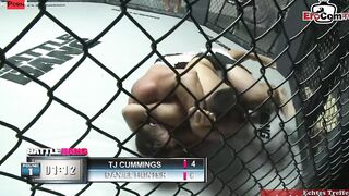 Blonde skank with small melons anal nailed in a boxing
