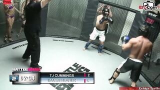 Blonde skank with small melons anal nailed in a boxing