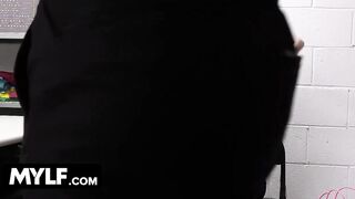 Shoplyfter Mylf - Blonde Buxom cougar knows what to do with the Security to gotten away of Troubles