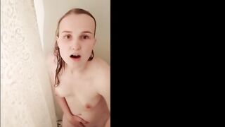 Goddess 19 year old taking a shower