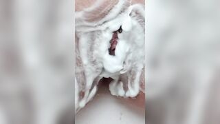 Submissive twat shaving maintenance for her Sir, Ep3