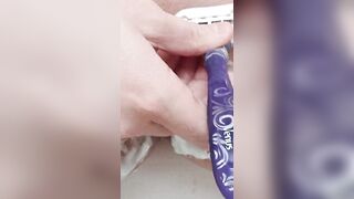 Submissive twat shaving maintenance for her Sir, Ep3