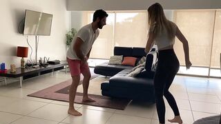 Giggling Gf Ballbusting Her Bf