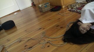 Kinbaku bdsm - Me suffering inside rope and shared an extreme moment