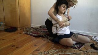 Kinbaku bdsm - Me suffering inside rope and shared an extreme moment