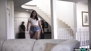 Horny teen Sophia Burns seduced Robby Echo to fuck her