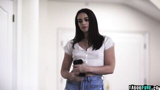 Horny teen Sophia Burns seduced Robby Echo to fuck her