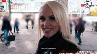 Slender fit blonde MILF with nice hooters pick up outside for a nice pounded