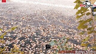 Slender fit blonde MILF with nice hooters pick up outside for a nice pounded