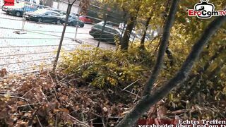 Slender fit blonde MILF with nice hooters pick up outside for a nice pounded