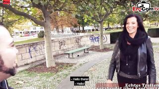 Sensual German Cougar plowed outdoors on the sex date