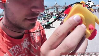 German Teenage cunt with mouth plowed outdoors inside her holidays