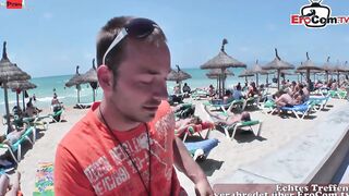 German Teenage cunt with mouth plowed outdoors inside her holidays