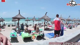 German Teenage cunt with mouth plowed outdoors inside her holidays