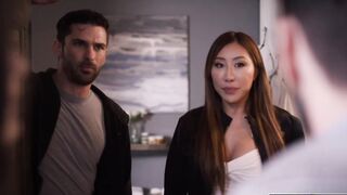 Busty asian catches bf cheating on her