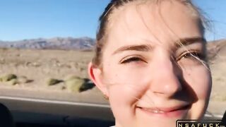 Public Stepsister Sex in the Convertible