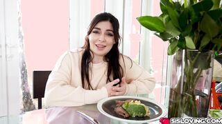 Stepbrother anal fingering his stepsister Keira Croft