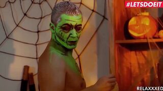 LETSDOEIT - (Kayla Green,Steve Q) - Halloween Gigantic Titted Blonde milf Creepy Rubs With Lusty Gigantic Dick Frankenstein