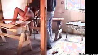 Retro BDSM 1992 with my wife covered with wax